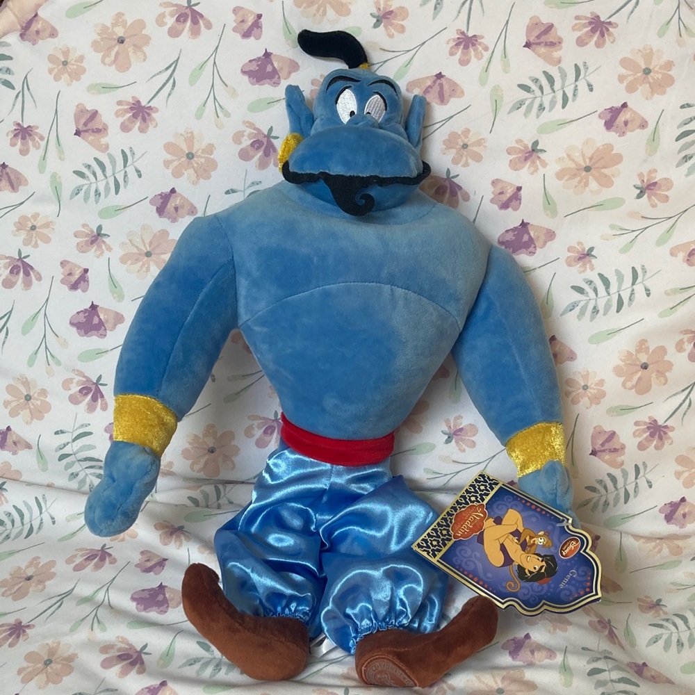 Disney Store Genie Plush Aladdin 18” New With Tags Stamped